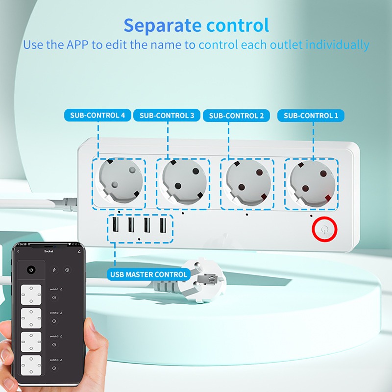 Умная розетка-удлинитель WiFi  – обзор и цена Home Improvement Outlet