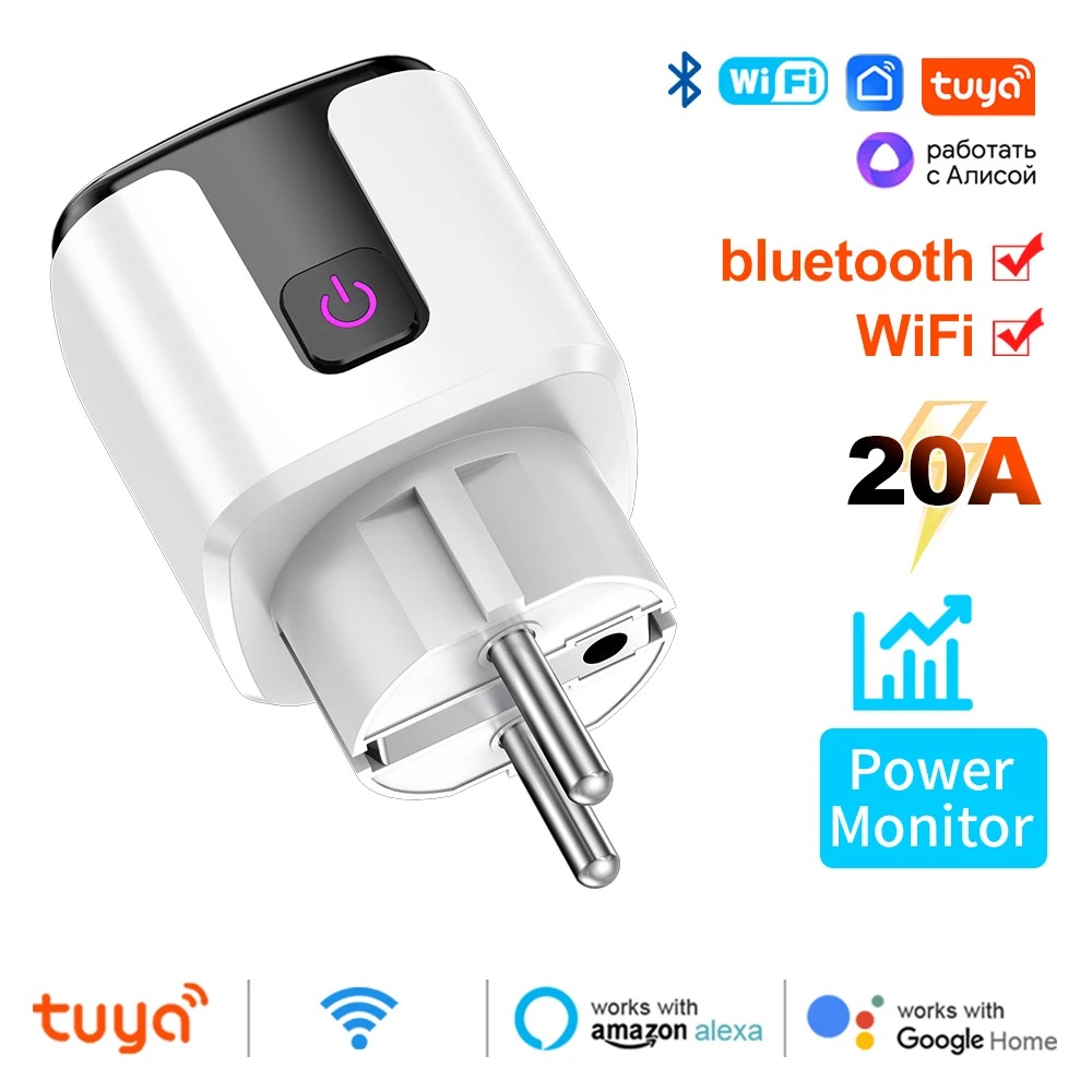 Tuya Smart EU Plug Wi-Fi + Blu – обзор и цена Home Improvement Outlet